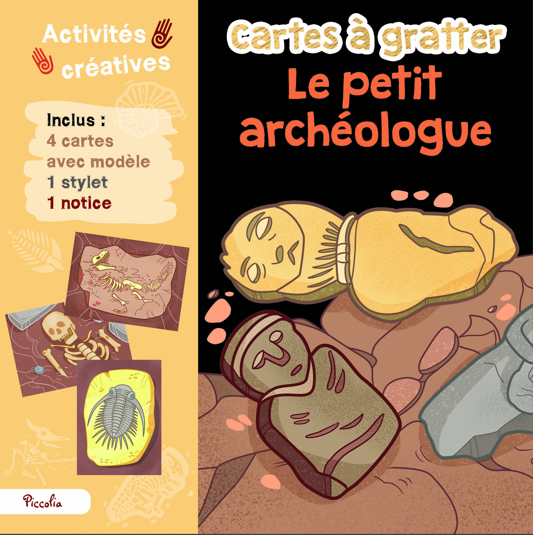 Le petit archéologue - Cartes à gratter