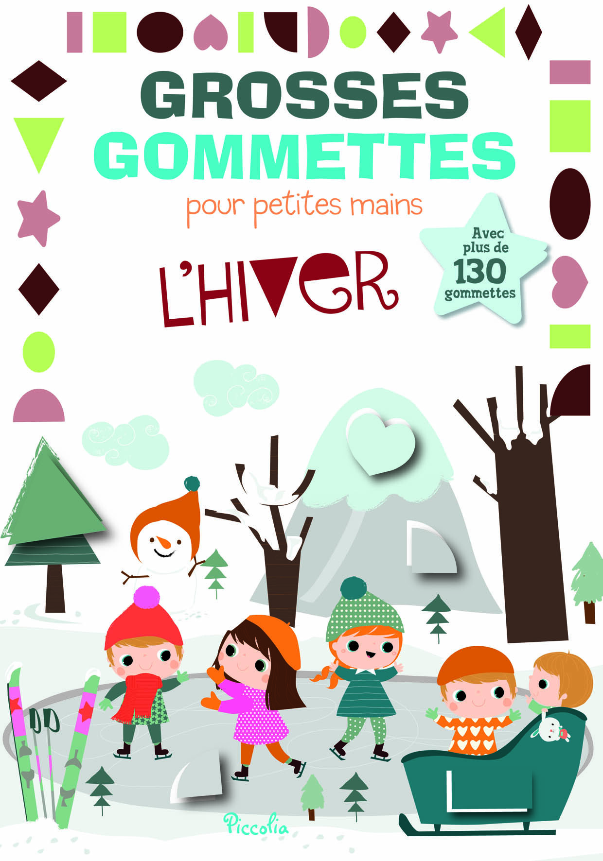 Les animaux du froid Grosses gommettes pour petites mains