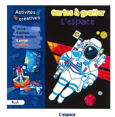 L'espace - Cartes à gratter