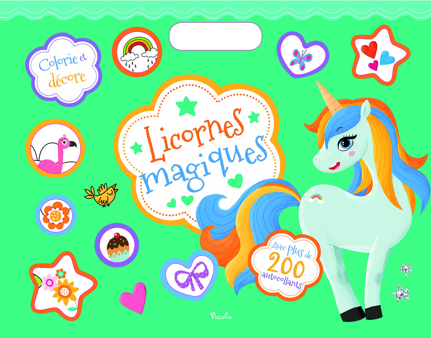 Colorie et décore - Licornes magiques