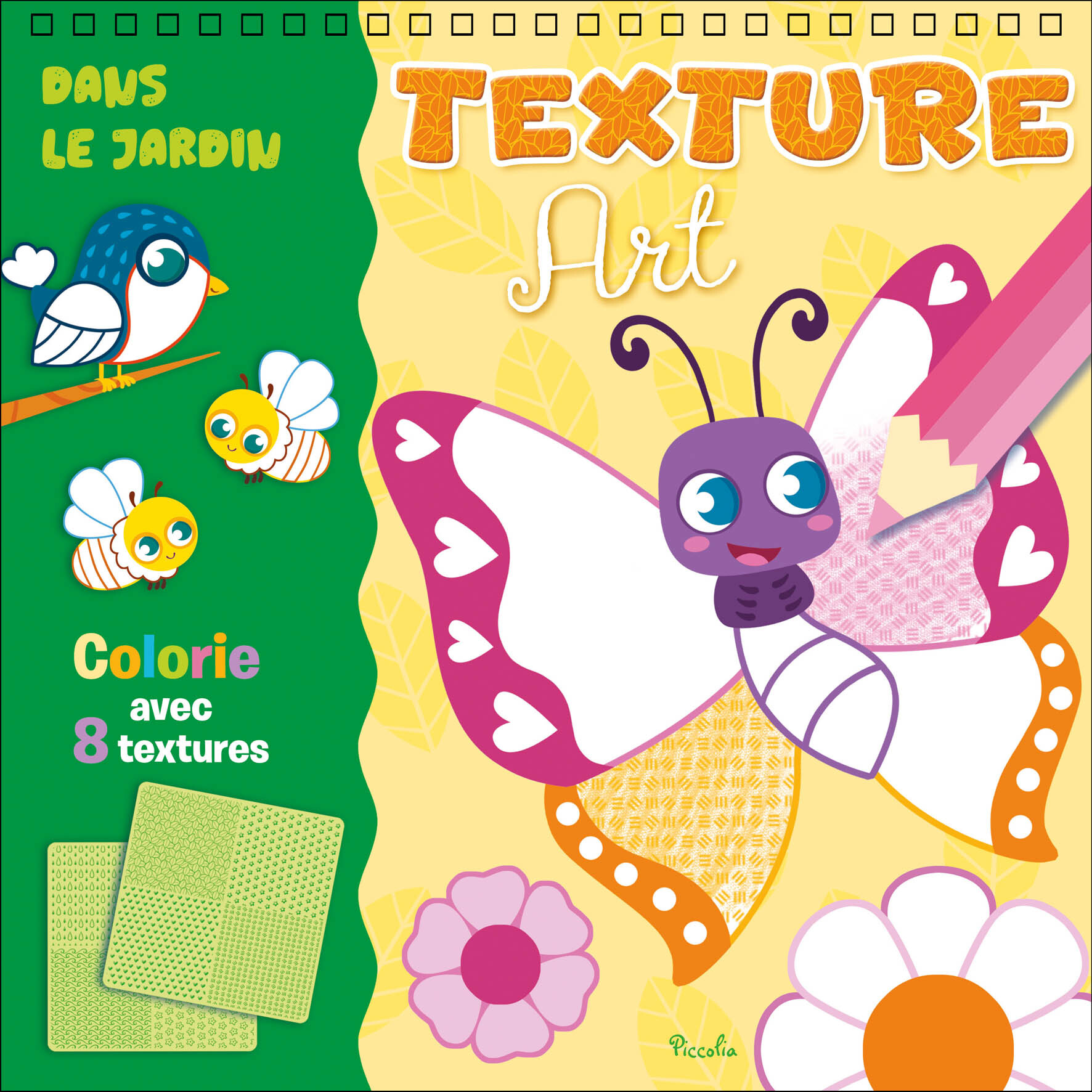 Animaux au jardin / texture art