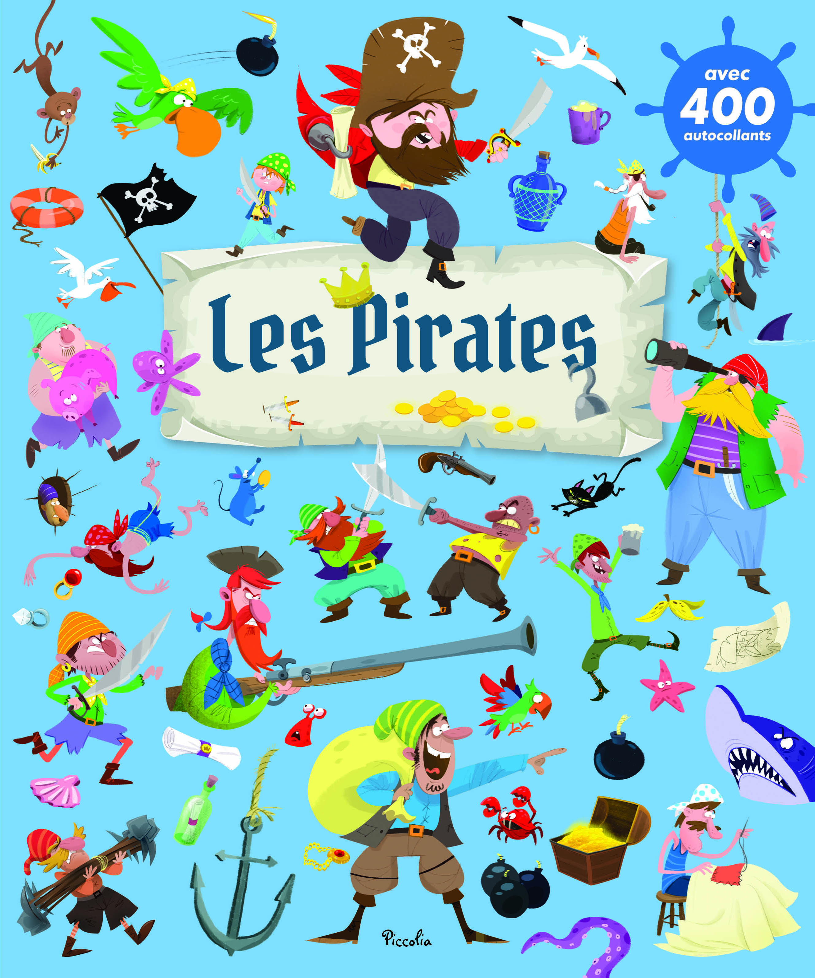 Les pirates - 400 autocollants 