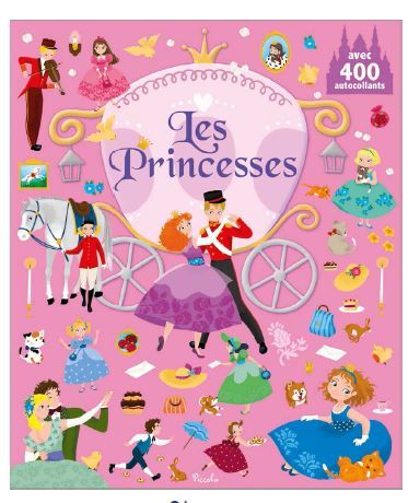 Les princesses avec 400 autocollants