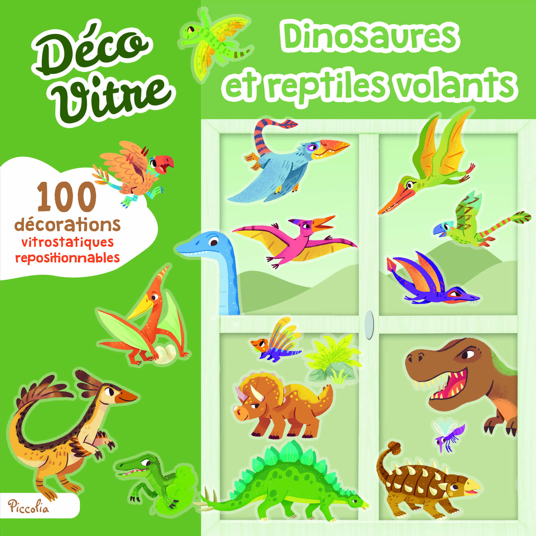 Dinosaures et reptiles volants - Déco vitre