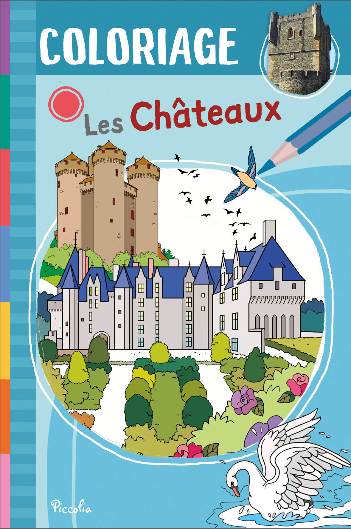 Les châteaux - Coloriage