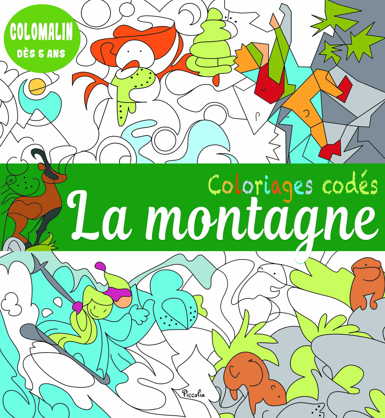 Coloriages codés - La montagne