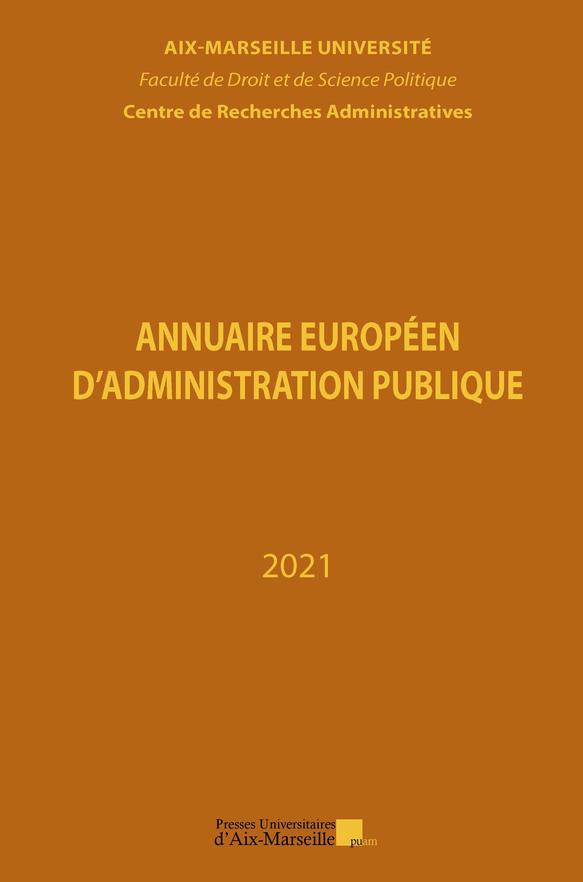 Annuaire européen d'administration publique n° 44 - Année 2021