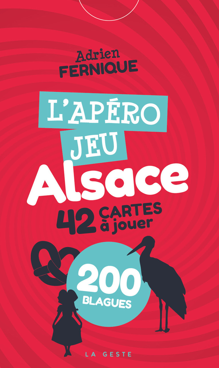 L'APERO JEU ALSACE ELSASS - 42 CARTES A JOUER - 200 BLAGUES