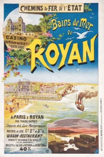 AFFICHE ROYAN N° 1 - BAINS DE MER DE ROYAN