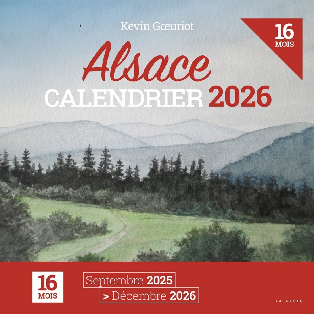 CALENDRIER 2026 - 16 MOIS - ALSACE