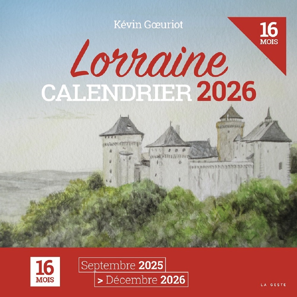 CALENDRIER 2026 - 16 MOIS - LORRAINE