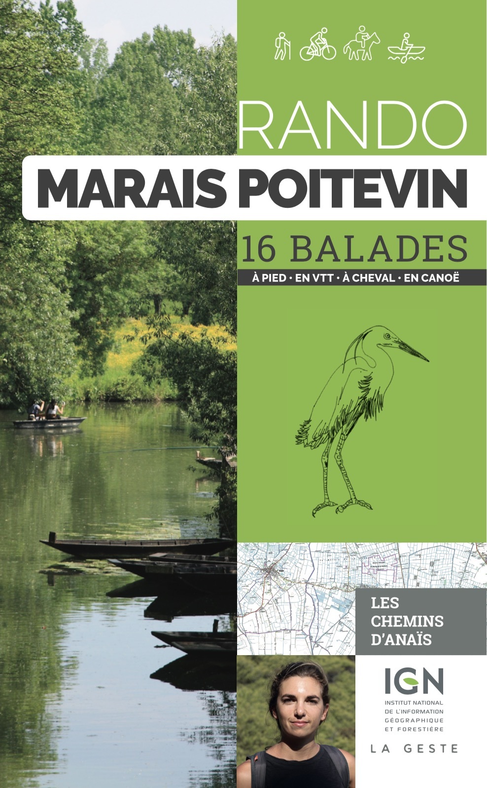 RANDO - MARAIS POITEVIN 16 BALADES A PIED EN VTT ENCANOE (REEDITION-POCHE)