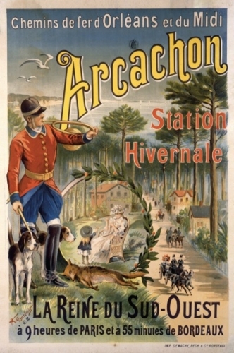 AFFICHE ARCACHON N° 3 - LA REINE DU SUD-OUEST