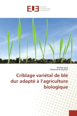 Criblage variétal de blé dur adapté à l'agriculture biologique