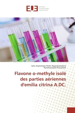 Flavone o-methyle isole des parties aeriennes d'emilia citrina A.DC.