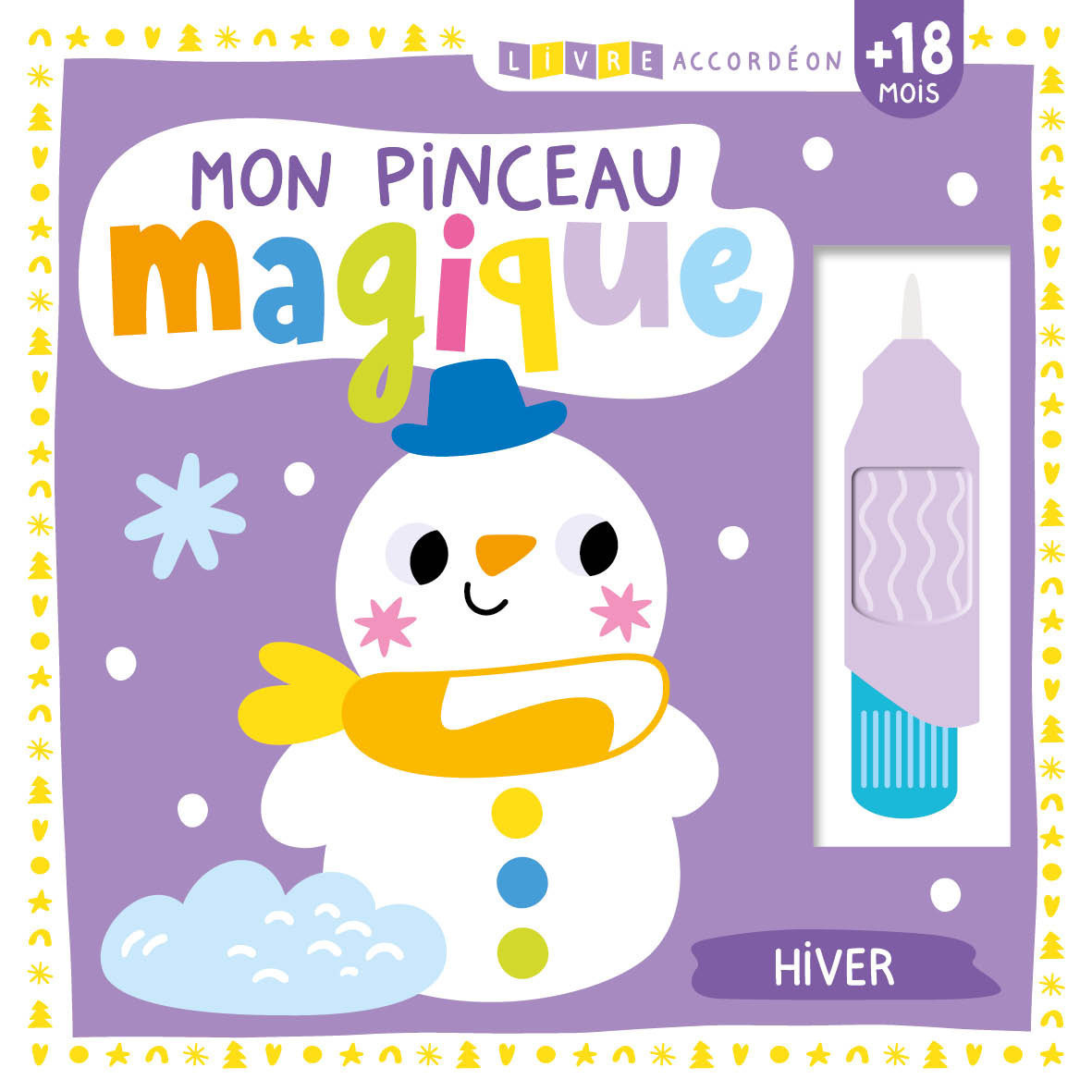 LIVRE ACCORDÉON - MON PINCEAU MAGIQUE - HIVER