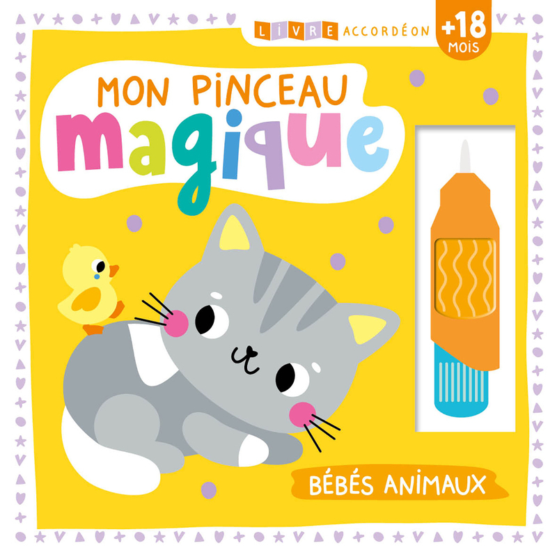 Livre accordéon - Mon pinceau magique - Bébés animaux