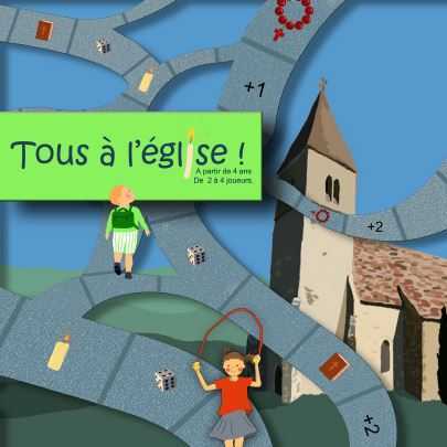 Jeu de parcours - Tous à l'église