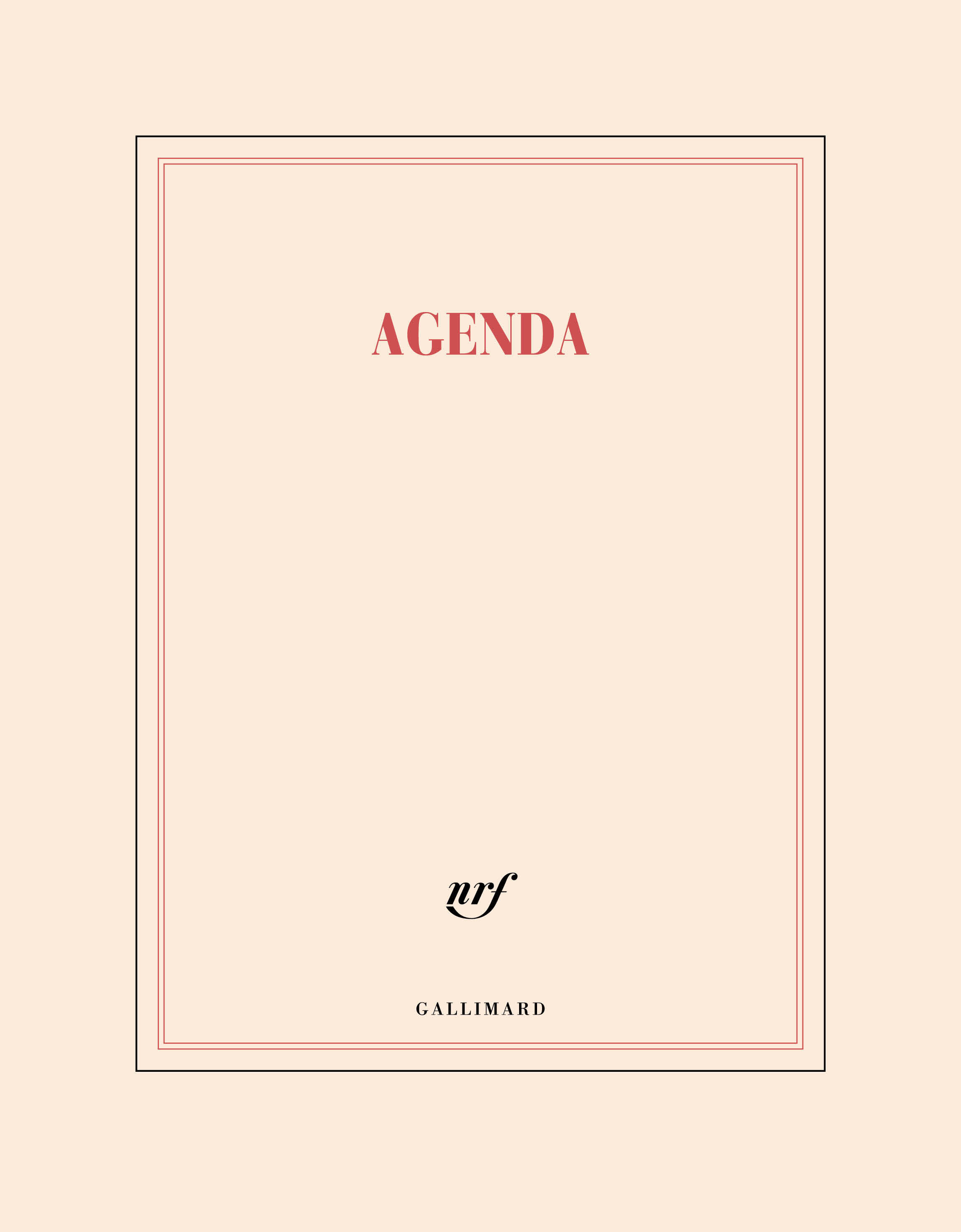 Agenda littéraire sept. 2024-déc. 2025 (papeterie)