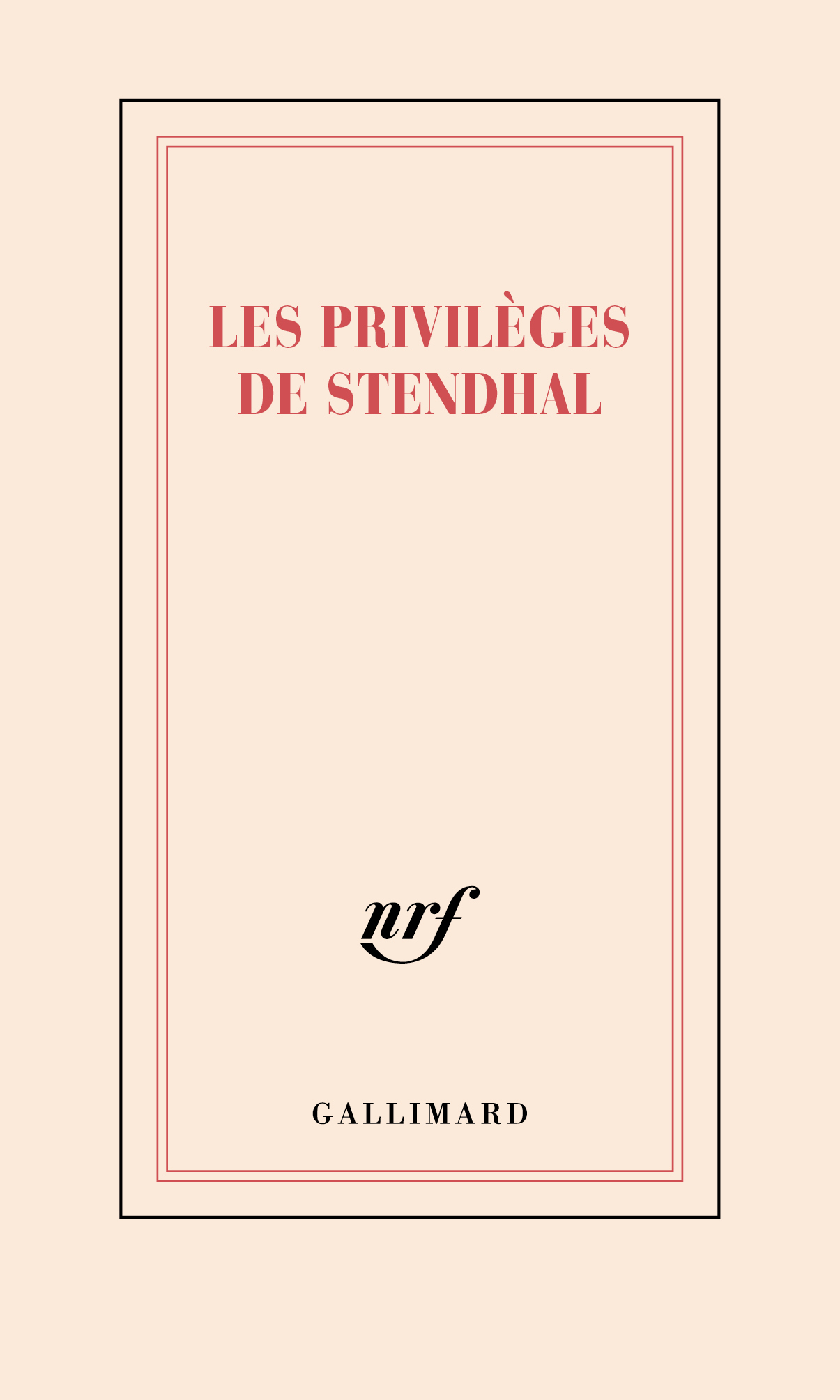 Carnet "Les privilèges de Stendhal" (papeterie)
