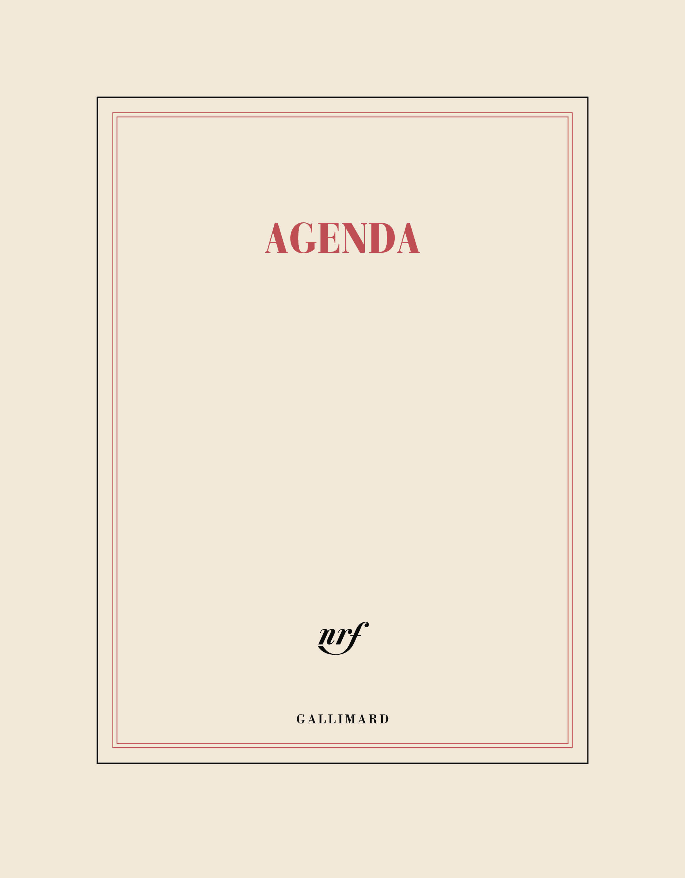 Agenda littéraire grand format 2026 (papeterie)