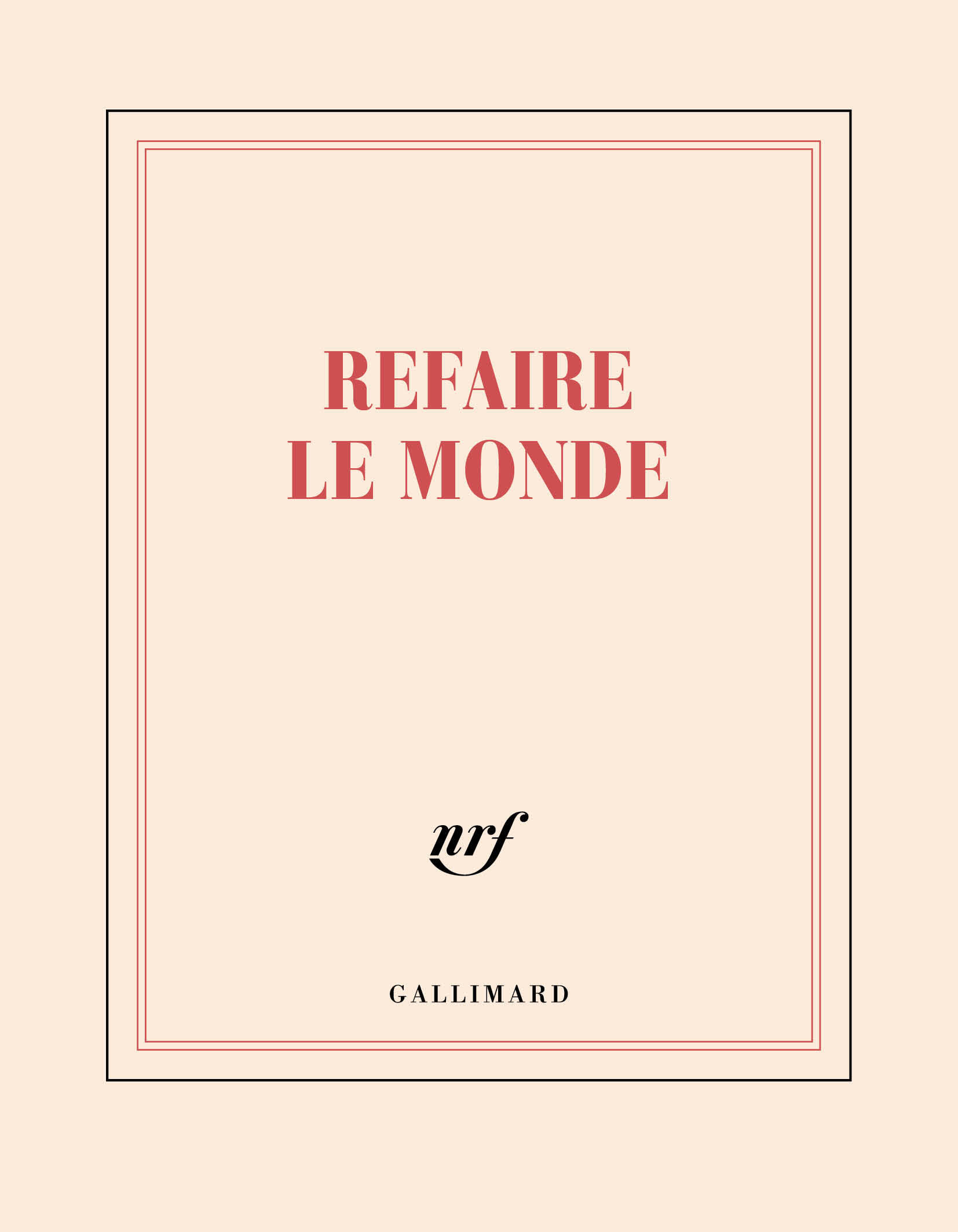 Carnet carré "Refaire le monde" (papeterie)