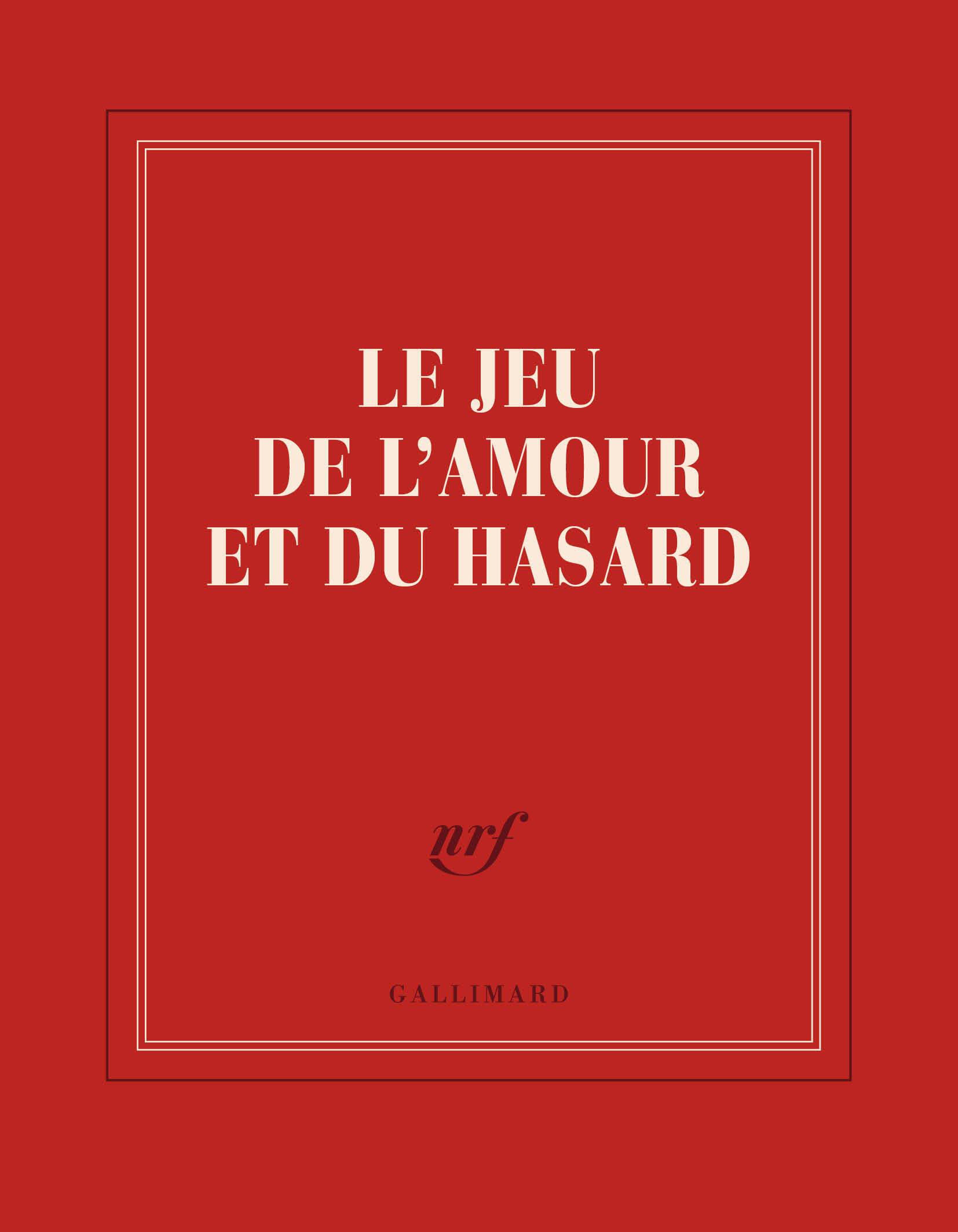 Carnet carré "Le jeu de l'amour et du hasard" (papeterie)