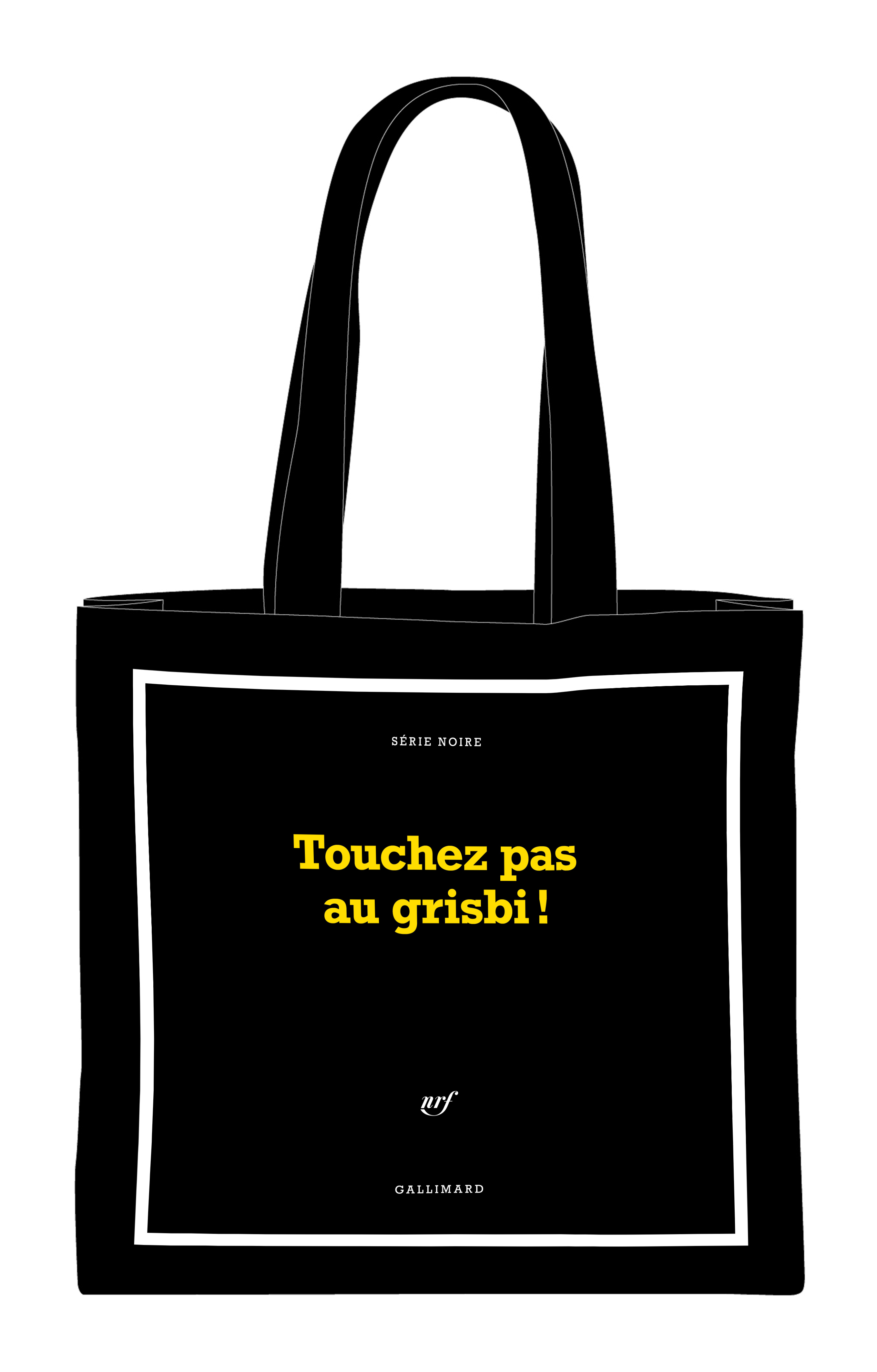 Sac en tissu Série noire "Touchez pas au grisbi !" (papeterie)