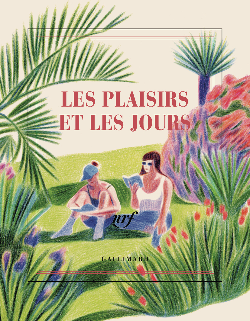 Carnet carré illustré "Les plaisirs et les jours" (papeterie)