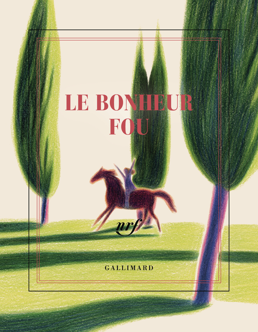 Carnet carré illustré "Le bonheur fou" (papeterie)