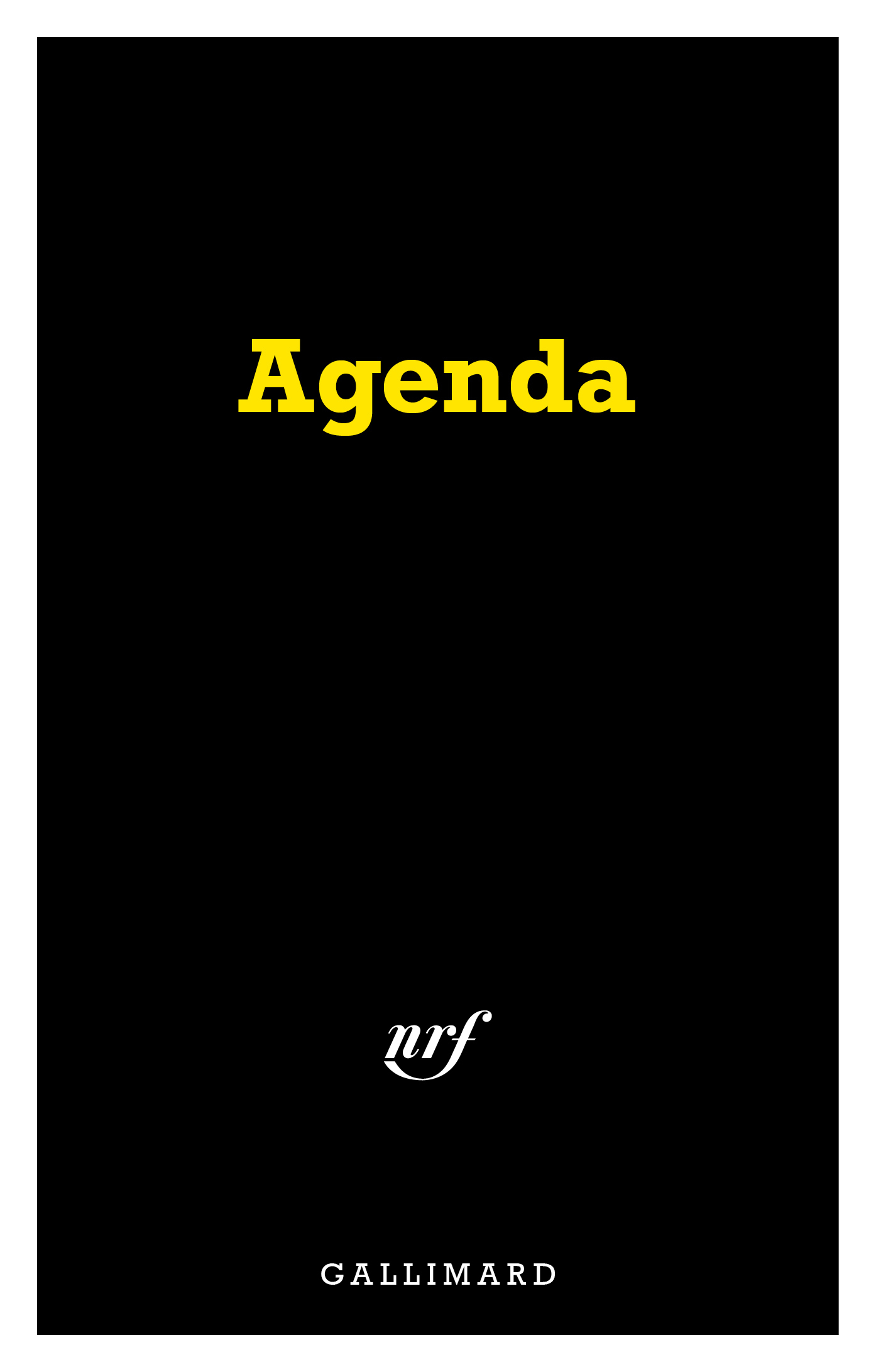 Agenda Série Noire sept. 2025 à déc. 2026 (papeterie)