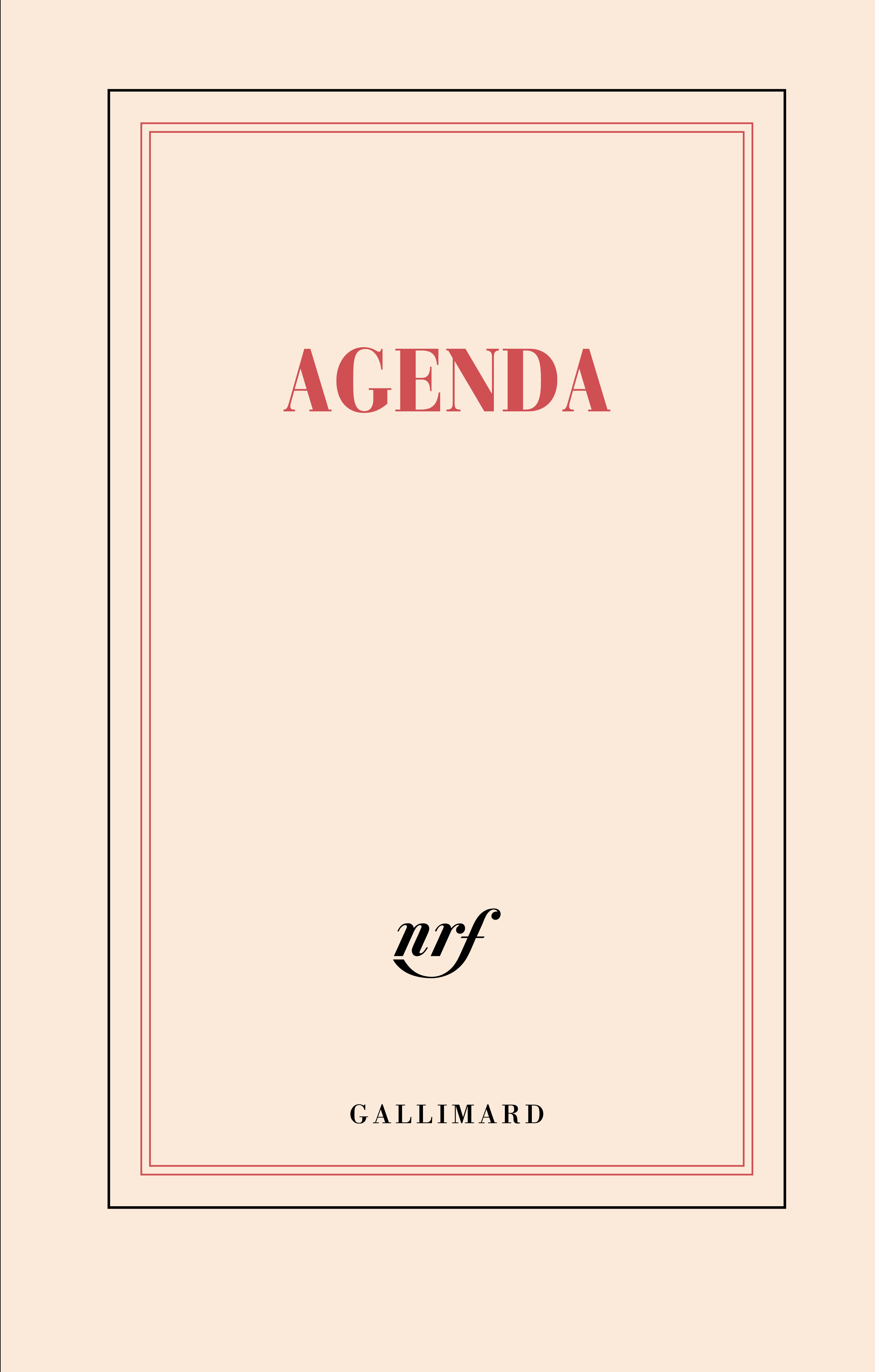 Agenda littéraire de janv. à déc. 2024 (papeterie)