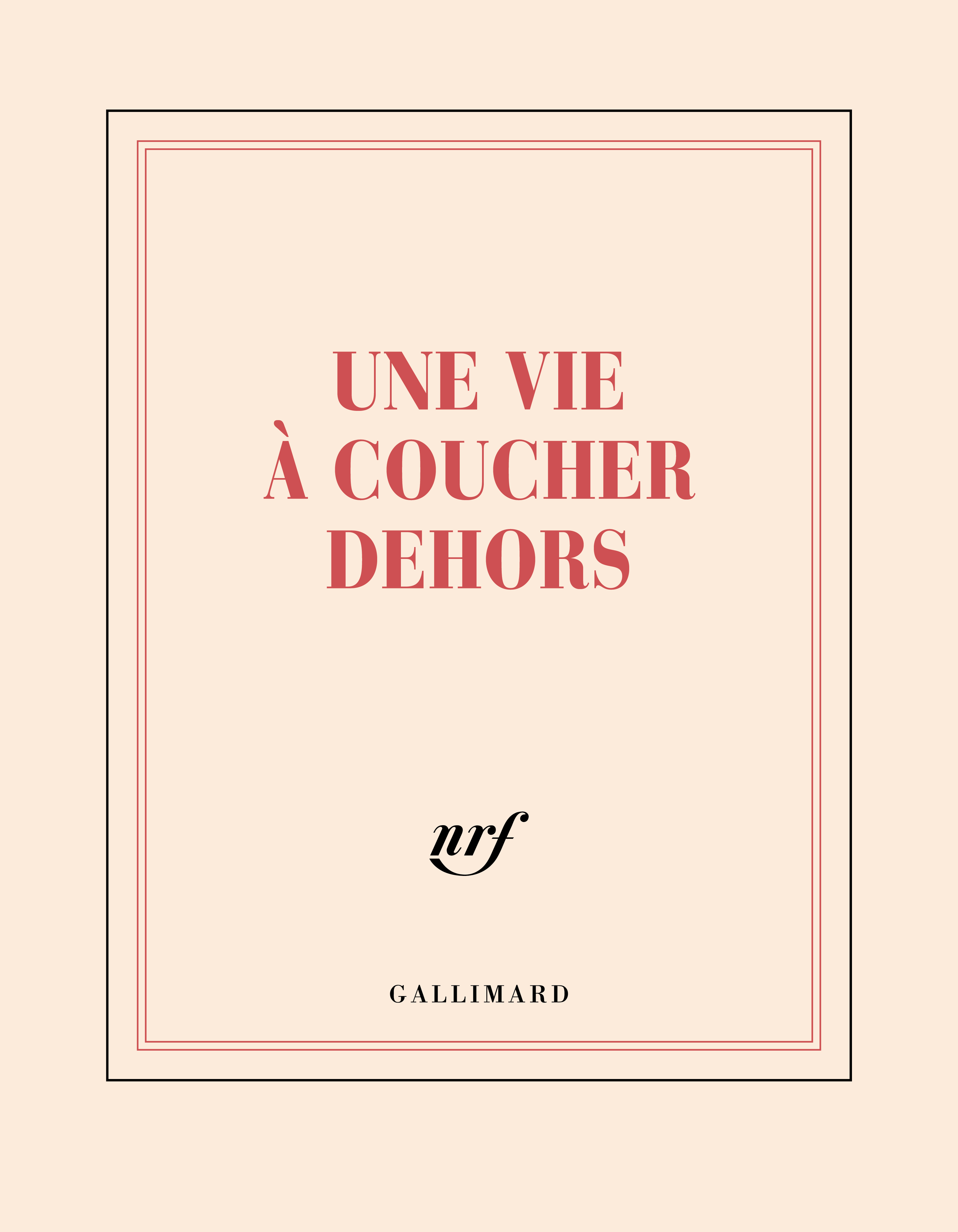 Carnet carré "Une vie à coucher dehors" (papeterie)