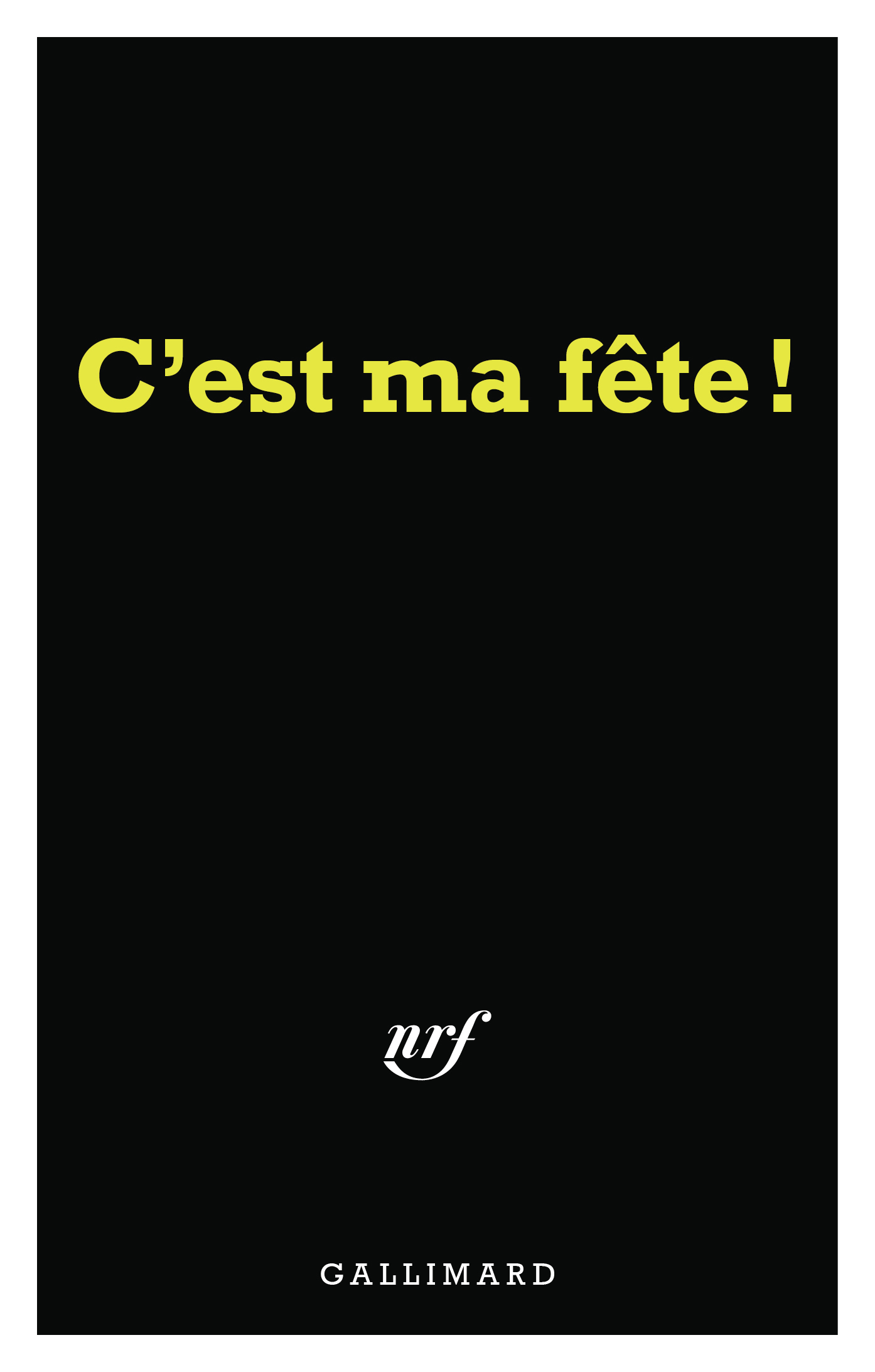 Carnet Série noire "C'est ma fête !" (papeterie)