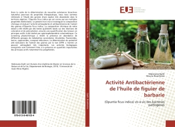 Activité Antibactérienne de l'huile de figuier de barbarie