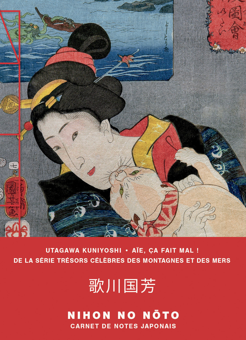 Carnet Utagawa Kuniyoshi / Aie ça fait mal ! de la série célèbres des montagnes et des mers