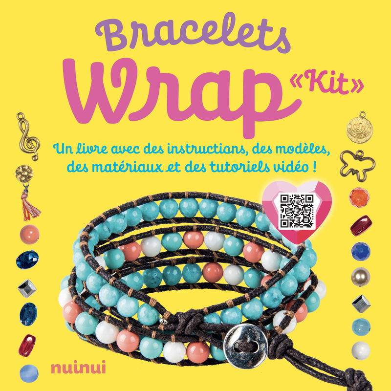 Kit Bracelet wrap - Un livre avec des instructions, des modèles, des matériaux et des tutoriels vidéos !