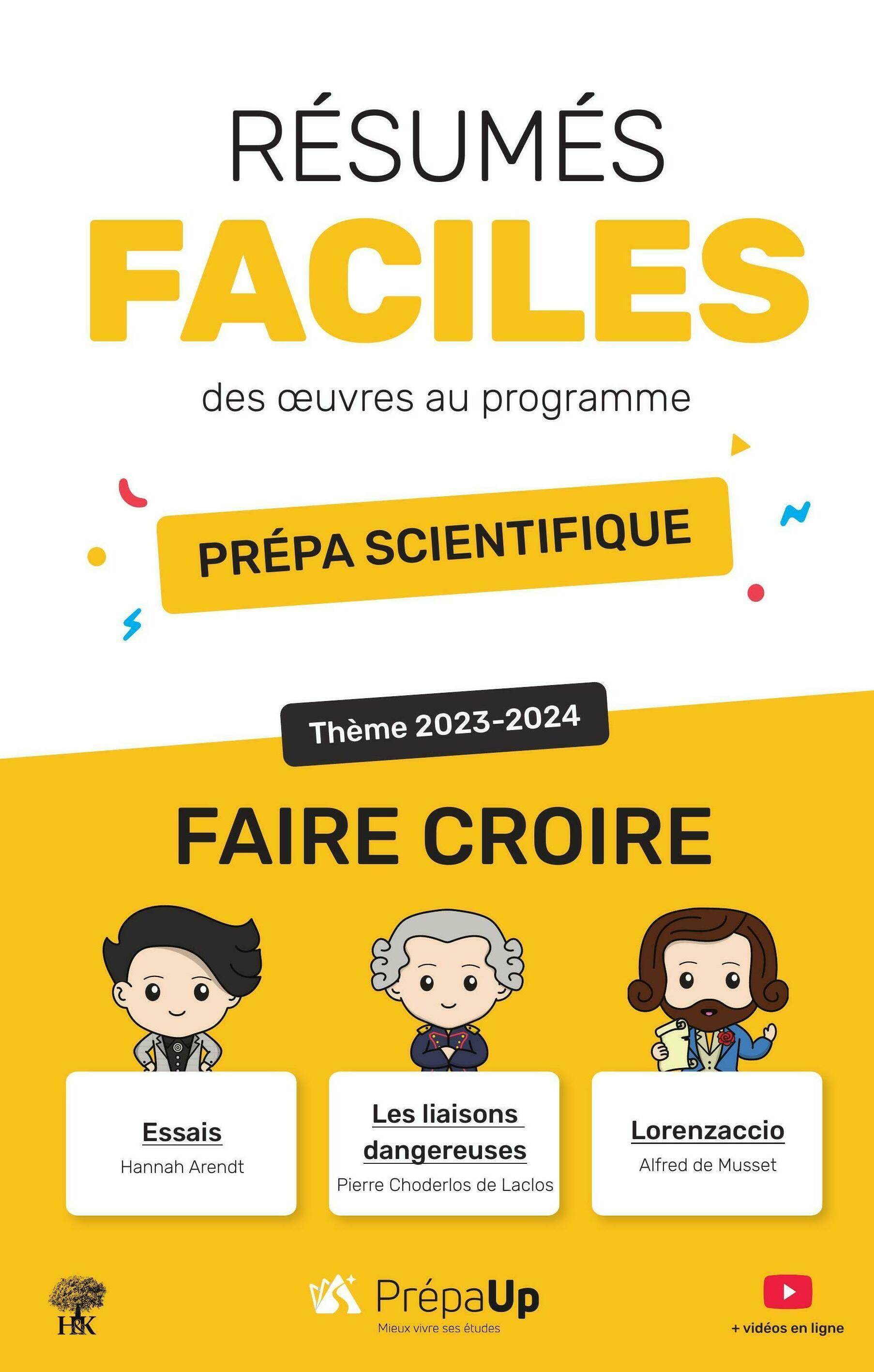 Résumés faciles des oeuvres au programme - Prépas scientifiques thème 2023-2024