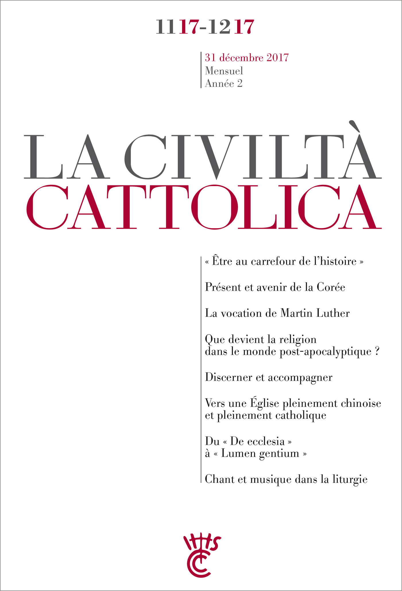 Civiltà Cattolica Novembre-Décembre 2017