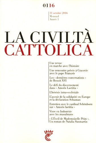 Civiltà Cattolica - Octobre 2016