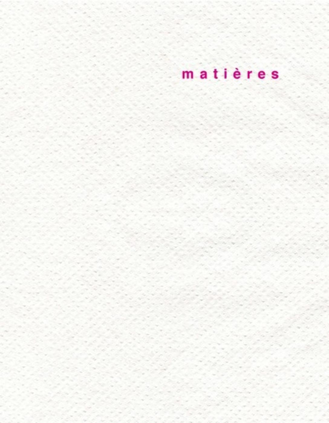 Revue Matières n°12