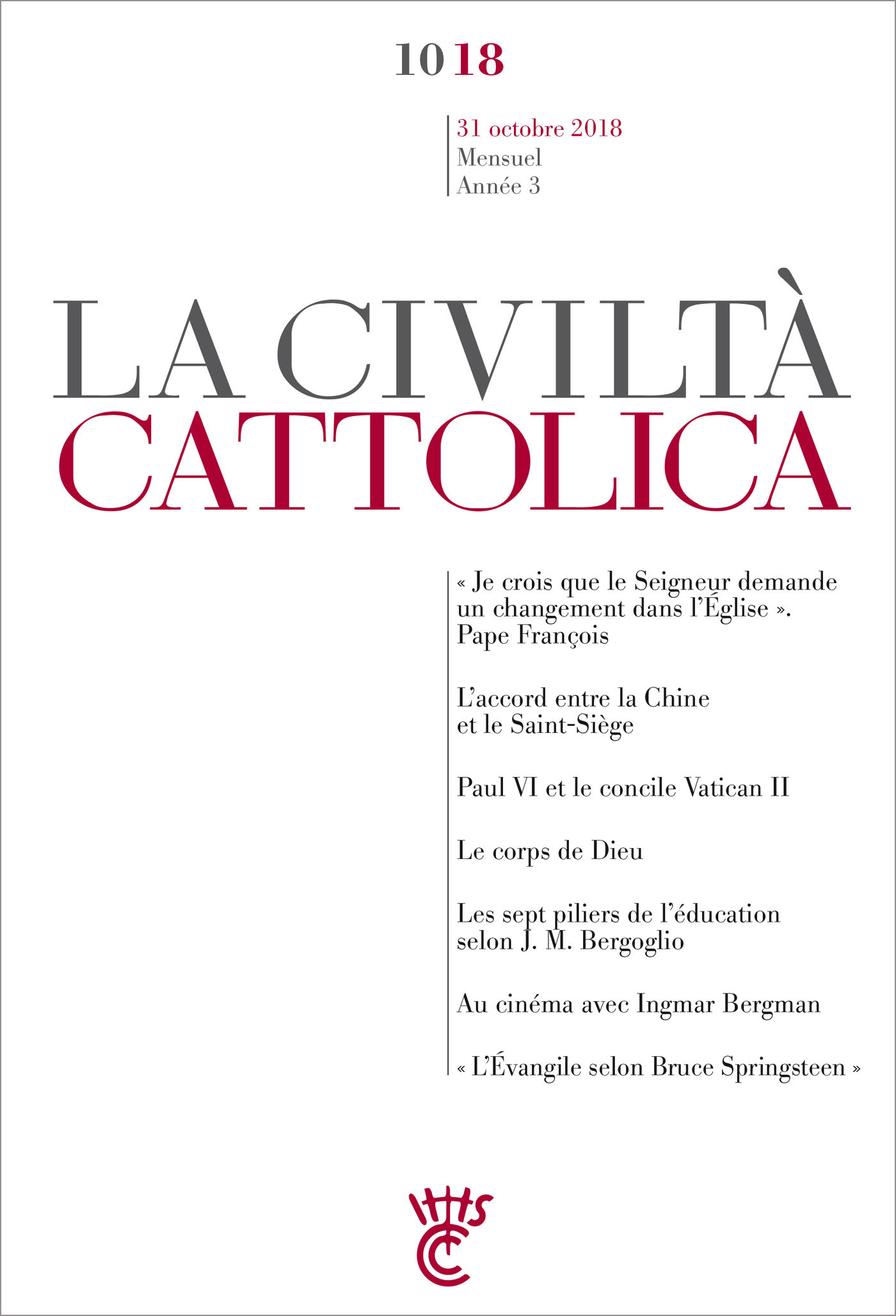 Civiltà Cattolica OCTOBRE 2018