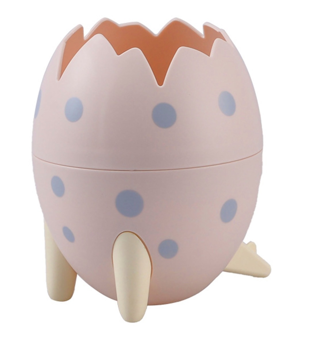 POT A CRAYON  UF DE DINOSAURE ROSE