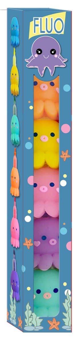 BOITE 5 SURLIGNEURS PIEUVRES