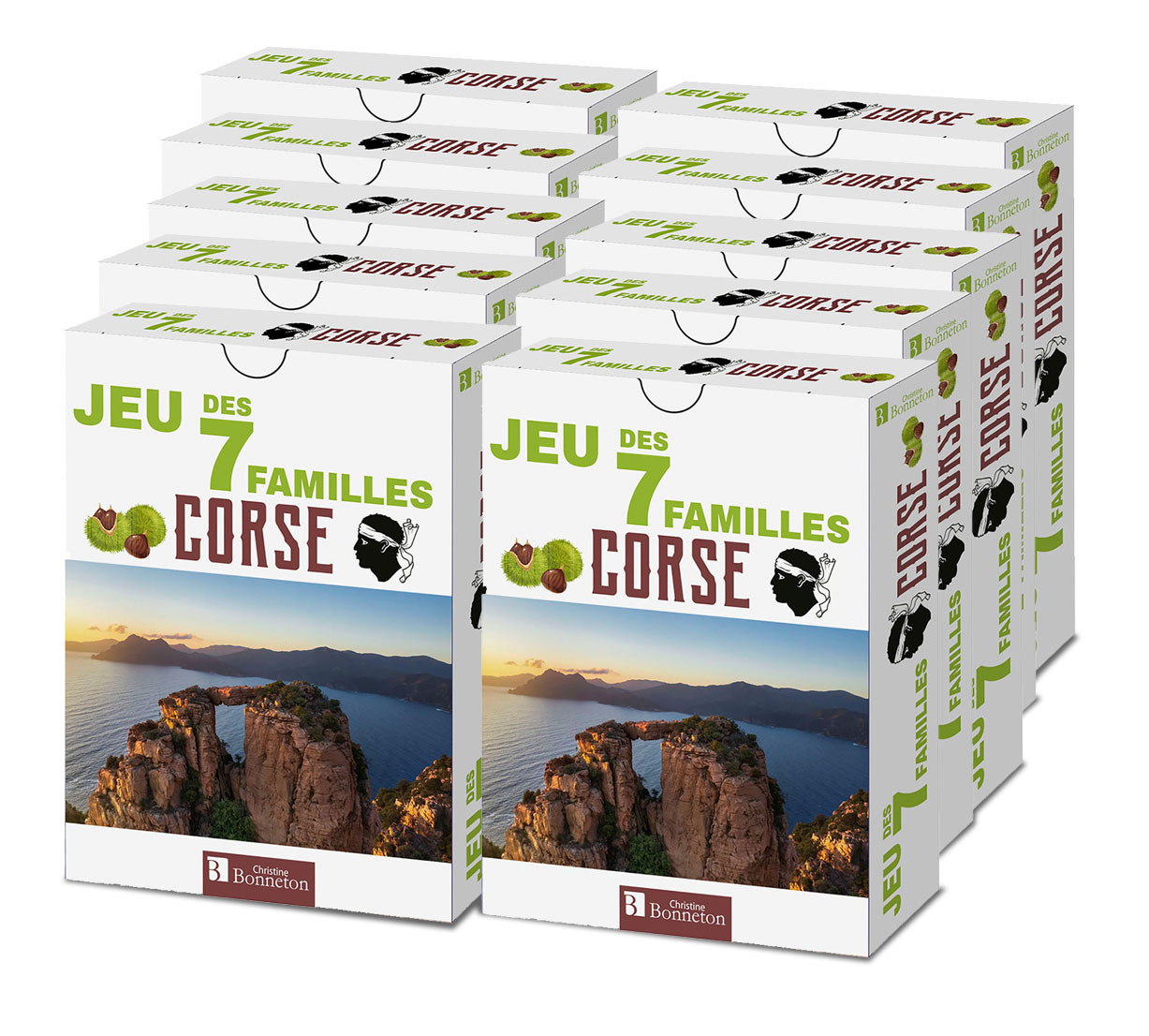 PACK 10 EX - JEU DES 7 FAMILLES CORSE