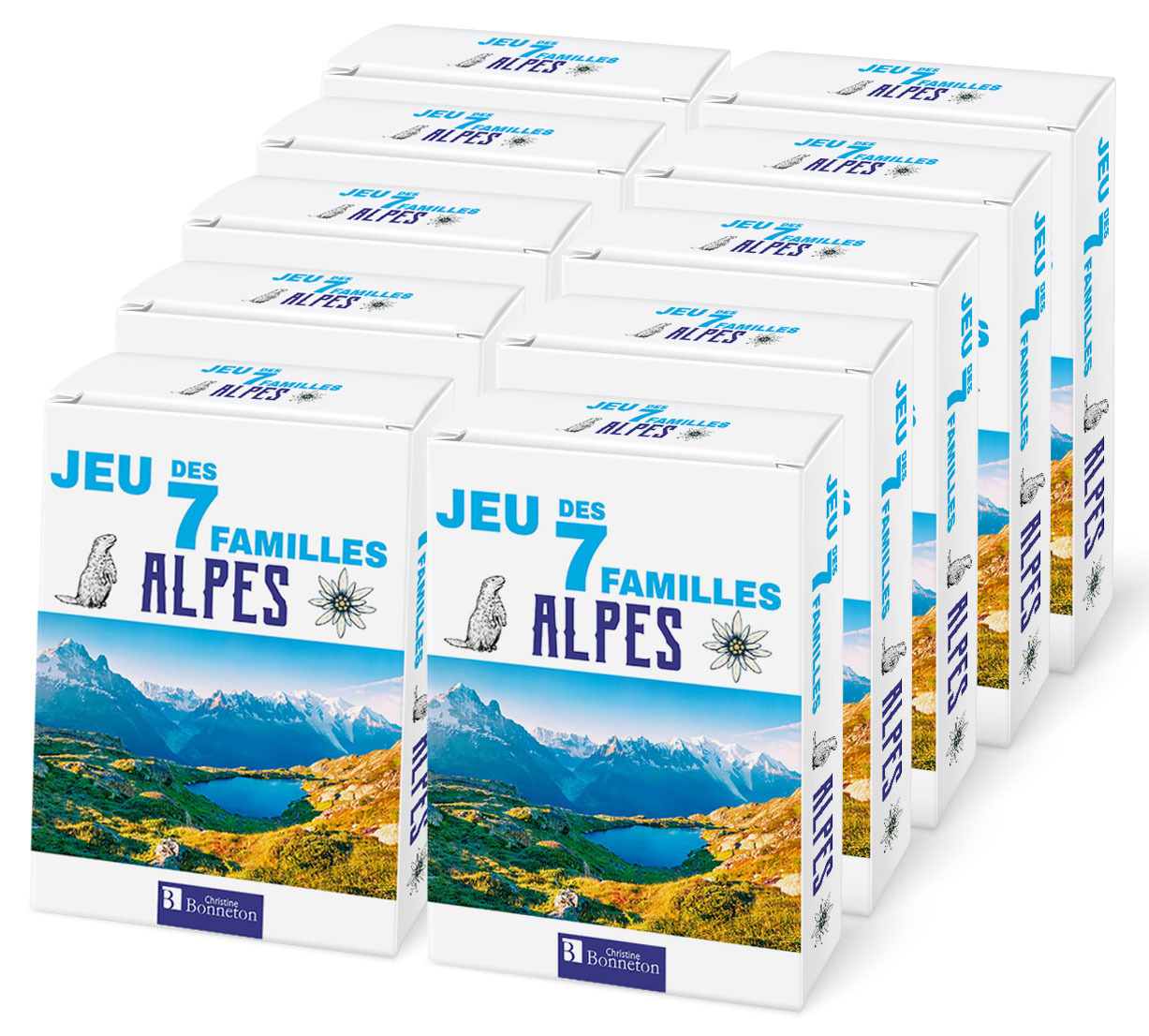 PACK 10 EX - JEUX DES 7 FAMILLES ALPES