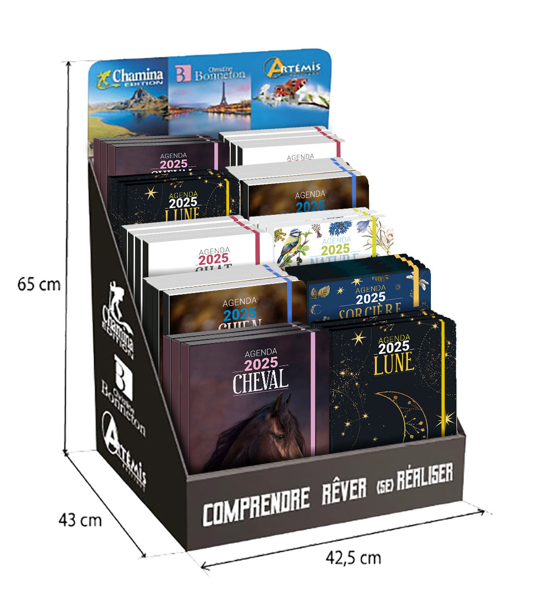 DISPLAY PLEIN AGENDAS 2025 - 40 EX