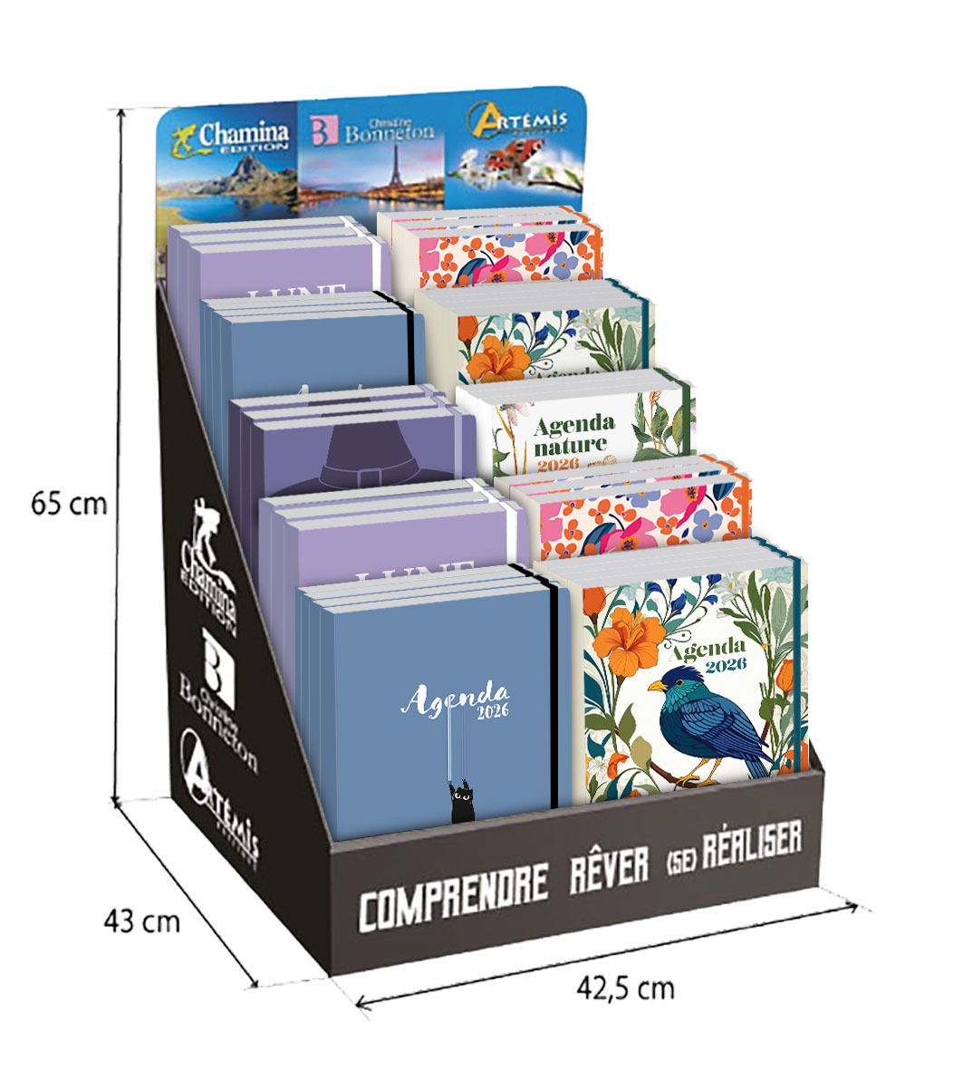 DISPLAY PLEIN AGENDAS 2026 - 40 EX