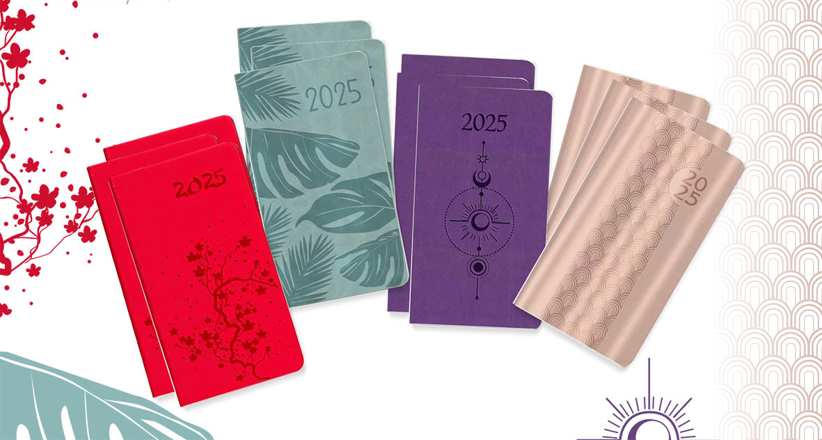 PACK 12 AGENDAS PETITS FORMATS 2026 COLORLINE