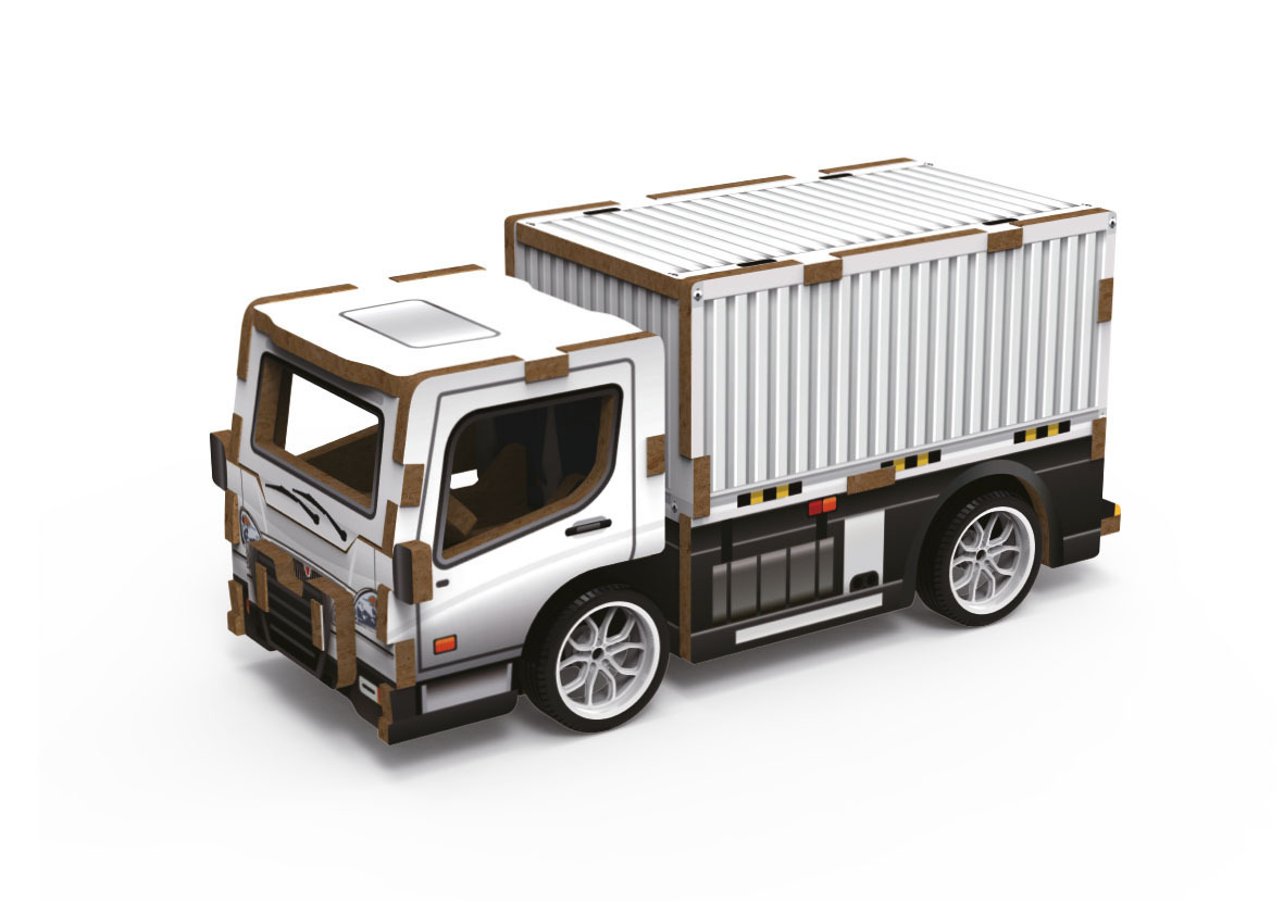 CAMION - MAQUETTE 3D BOIS